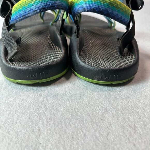Chaco ZX 2 Classic Sandals Womens 11 Toe Loop Blue Green Hiking Outdoor - Picture 5 of 6